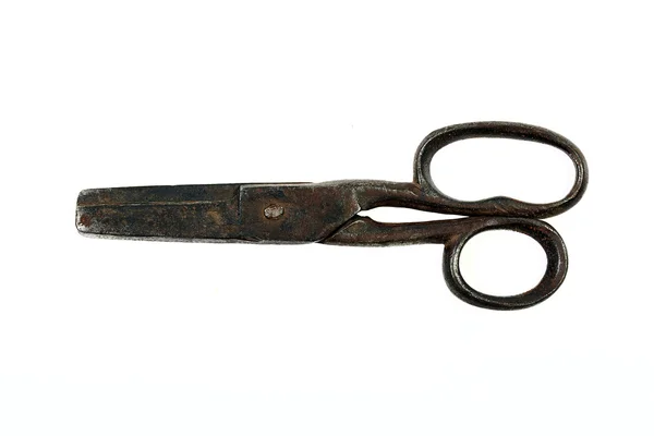 Vintage scissors isolated on white — Stock Photo, Image