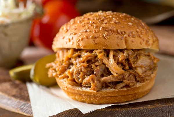 Pulled Pork Sandwich — Stock Image Pulled Pork Sandwich Stock Image