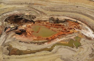 Madencilik boksit ya da maden havası için açık çukur