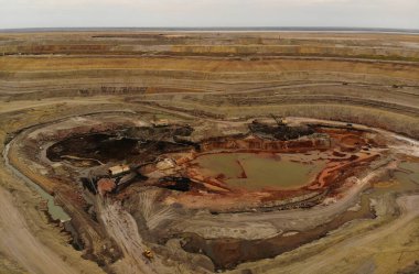 Madencilik boksit ya da maden havası için açık çukur