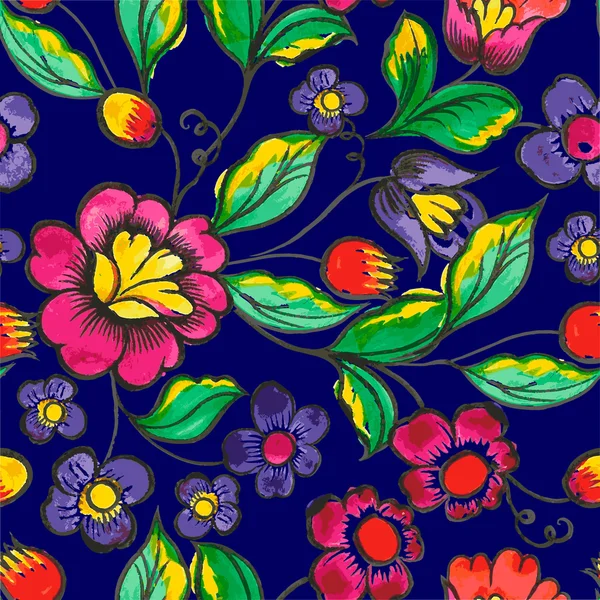 Patrón de textura de acuarela floral vectorial. Patrón floral de acuarela . — Archivo Imágenes Vectoriales