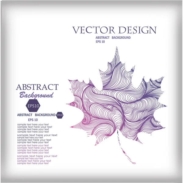 抽象的な手描き波のベクトルの背景 — ストックベクタ