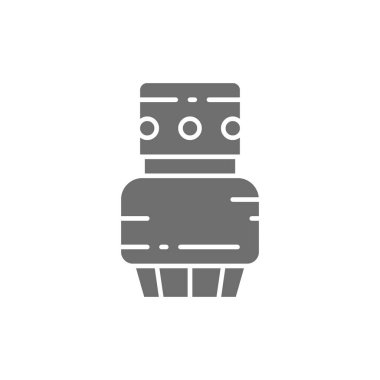 Mezarlık yağı lambası, hafıza feneri, mum grisi ikon.