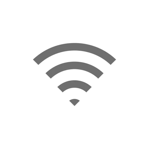 Vector internet signal, WIFI sign grey icon. — Stock Vector