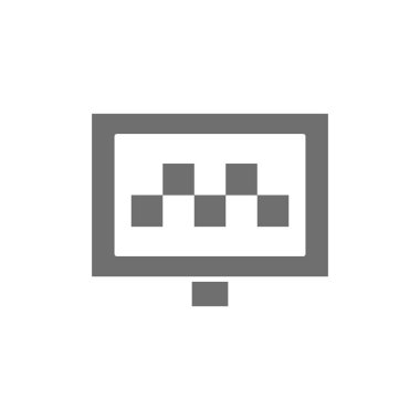 Taksi haritası işaretleyici, taksi tabelası, otomobil, taksi gri simgesi.