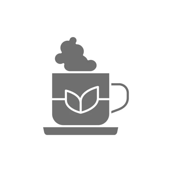 Векторна чашка індійського чаю сіра ікона . — стоковий вектор