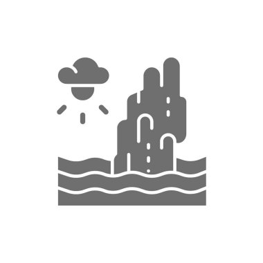 Koh Tapu Kayası, James Bond Adası, Tayland gri simgesi.