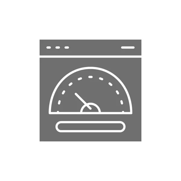 Wektor prędkości hosting, szybki serwer szary ikona. — Wektor stockowy