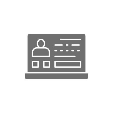 Profil fotoğrafı olan başvuru formu, çalışan profili gri simgesi.