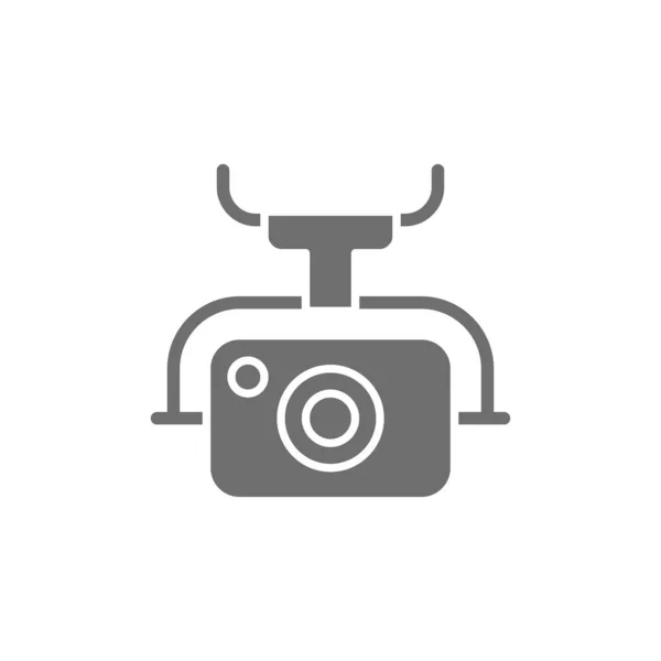 Action-Kamera für Drohne, extreme Videokamera-Ikone. — Stockvektor