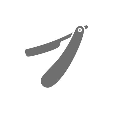 Jilet gibi gri bir ikon. Beyaz arkaplanda izole