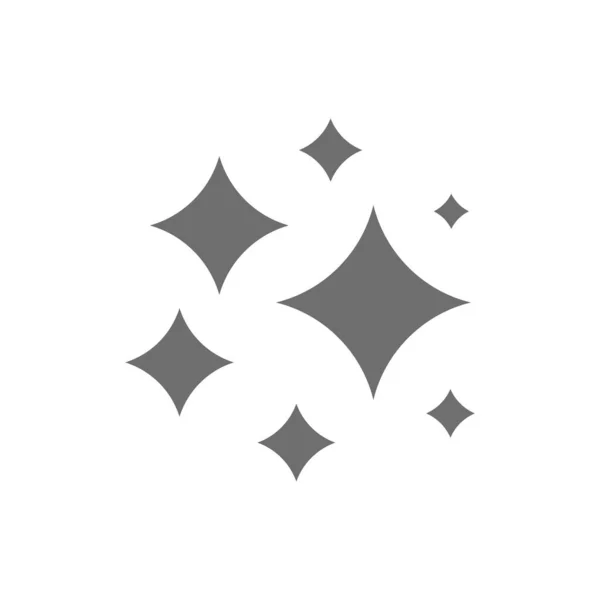 Kozmosz csillagok szürke ikon. Fehér alapon elszigetelve — Stock Vector