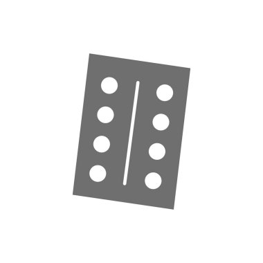 Gri renkli haplarla su toplamış. Beyaz arkaplanda izole