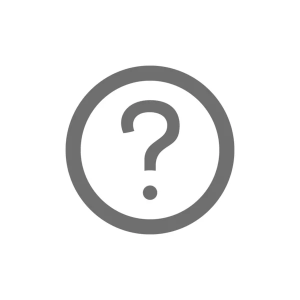 Häufig gestellte Fragen, faq graues Symbol. Isoliert auf weißem Hintergrund — Stockvektor