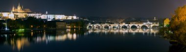 Prag (Praha) panorama geceleri