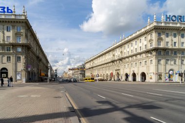 Minsk sokakları, Belorusya 'nın başkenti
