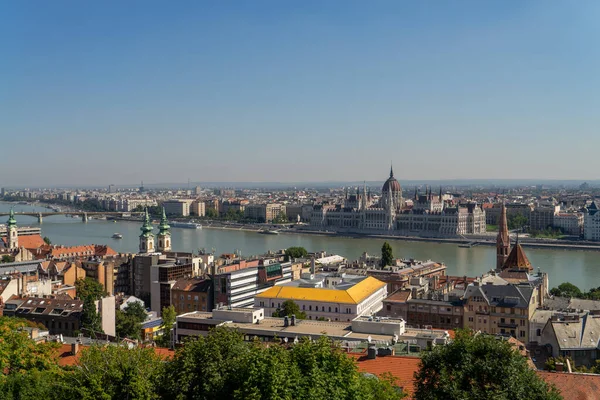 Magyar Parlament Budapesten Duna Parton — Stock Fotó