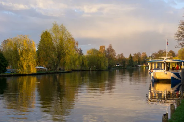 Muggelsee Een Van Grootste Meren Berlijn Het Meer Heeft Een — Stockfoto