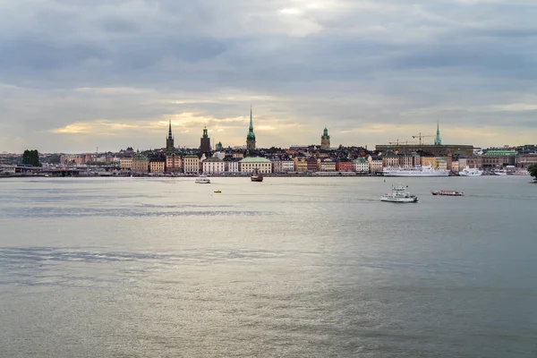 Прекрасний вид на Гамла Стан Старе місто Stokholm, Швеція — стокове фото
