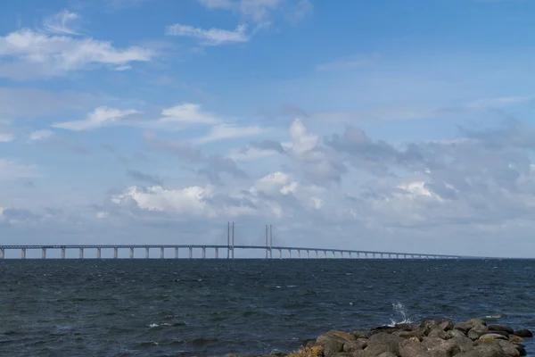 Öresund Köprüsü, İsveç Danimarka — Stok fotoğraf