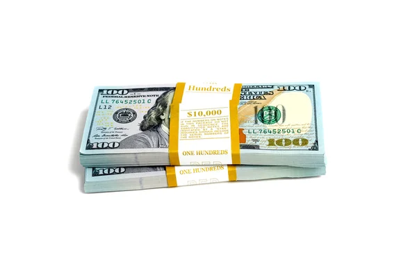 Dollar stack isolated — Stock Photo, Image