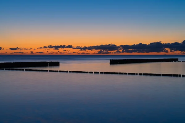 Sunset at the coast of the Baltic Sea — Stock Photo, Image