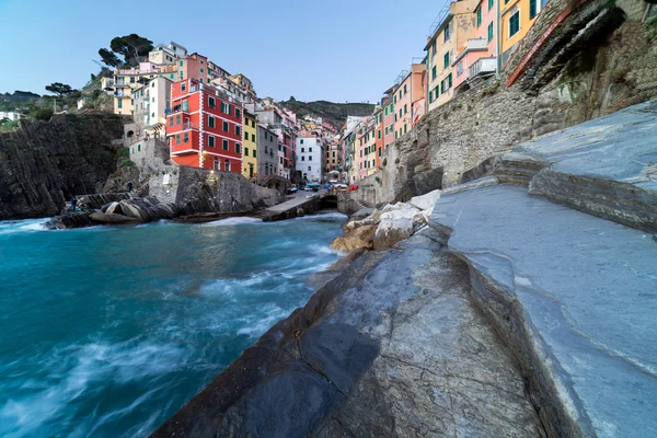 Riomaggiore na cinque terre, Włochy — Zdjęcie stockowe