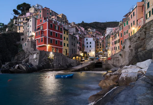 Riomaggiore v cinque terre, Itálie — Stock fotografie