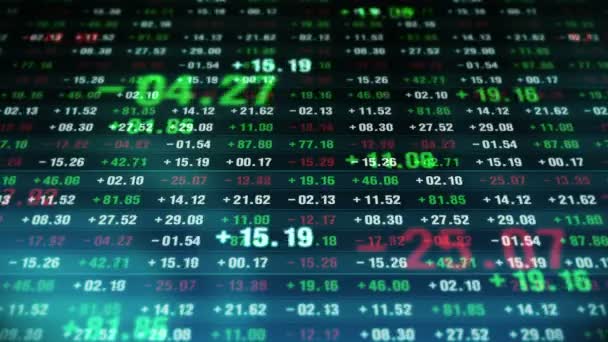 Finansal Borsa Numaraları Başarısı Büyüme Kavramı Ekranda Soyut Ekonomi Verileri — Stok video