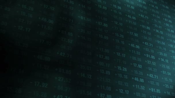 Antal Aktier Finansmarknaden Företagens Framgång Och Tillväxtkoncept Abstrakta Ekonomiska Data — Stockvideo