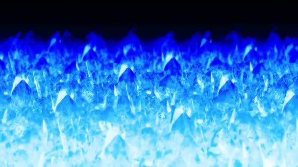 Vue Rapprochée Iceberg Fond Glace Hiver Abstrait Des Morceaux Glace — Video