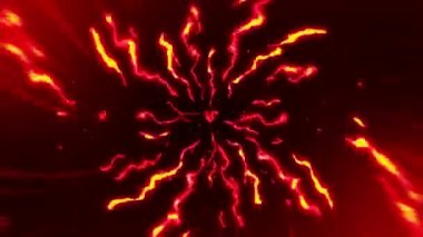 Çizgi film hız çizgileriyle tünel yanıyor. Siyah arka planda çizgi romanlar. Çizgi film tasarımı konsepti. Döngü canlandırması.