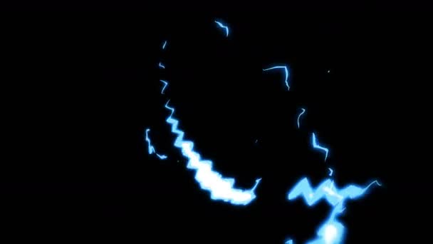 Luz Azul Com Linhas Velocidade Dos Desenhos Animados Raios Quadrinhos — Vídeo de Stock