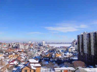 Kışın panoramik manzara  