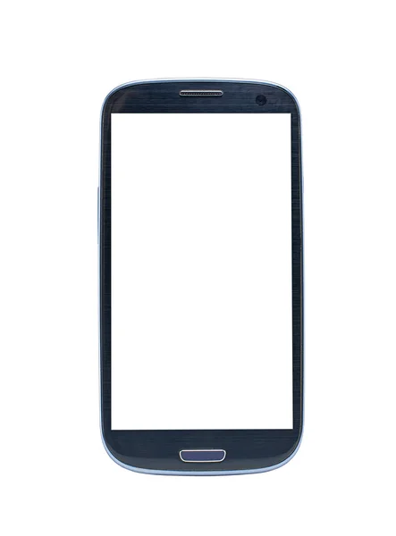 Teléfono inteligente pantalla blanca —  Fotos de Stock