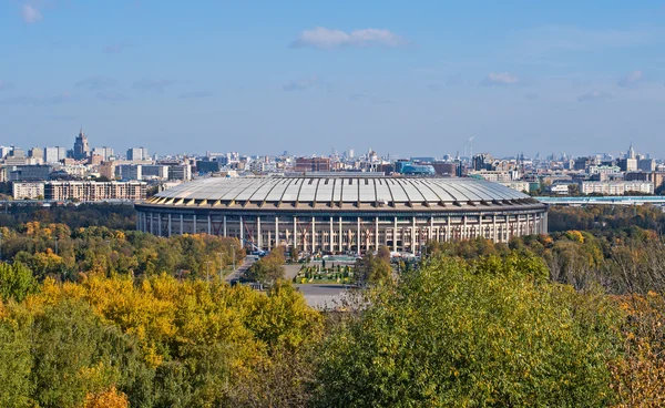 Reconstrução do Estádio Luzhniki em Moscou — Fotografia de Stock