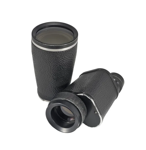 Antiguo monocular con lente adicional — Foto de Stock