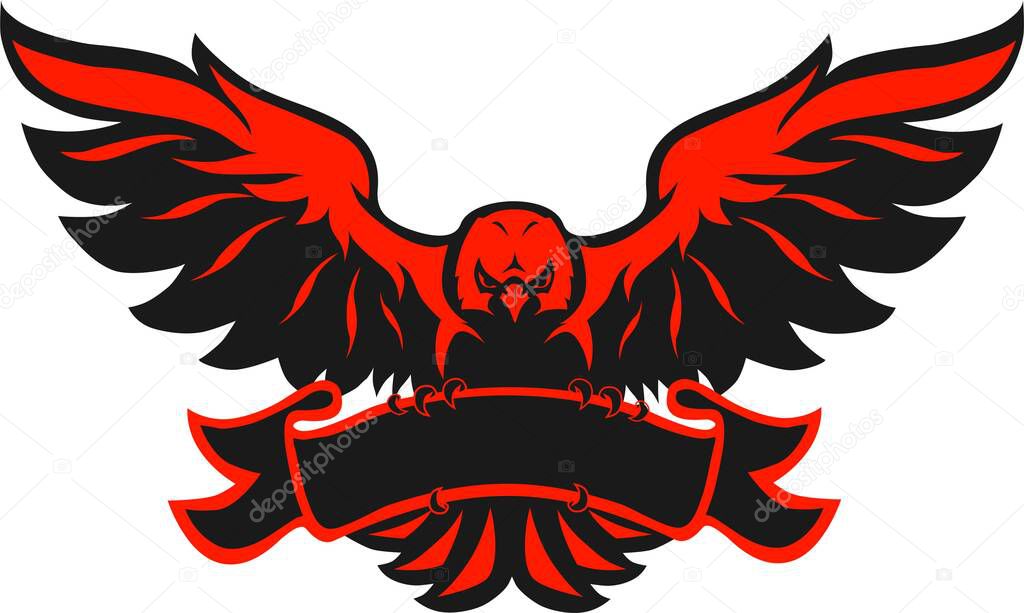 Eagle logo illustration. vector, editable, simple, colored, flat, silhouette, logo eagle.