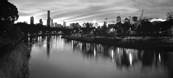 Sporty melbourne at night — Stock Photo, Image