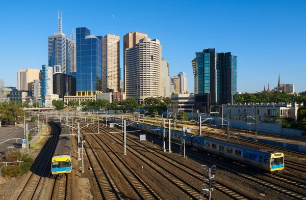 Melbourne vlaky — Stock fotografie