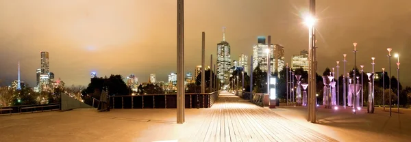 Melbourne la nuit — Photo