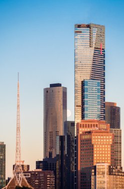 Melbourne şehir ve yarra Nehri