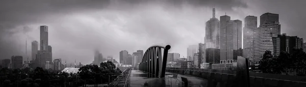 Melbourne par un matin d'hiver gris — Photo