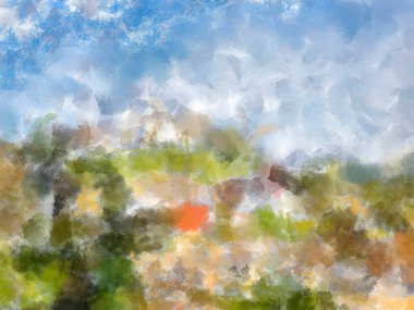 suluboya açık mavi arkaplan desenli su lekeleri