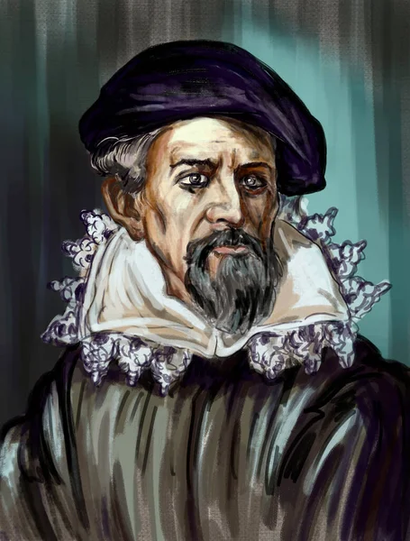 Johannes Kepler Němec Matematik Astronom Mechanik Optik Objevitel — Stock fotografie