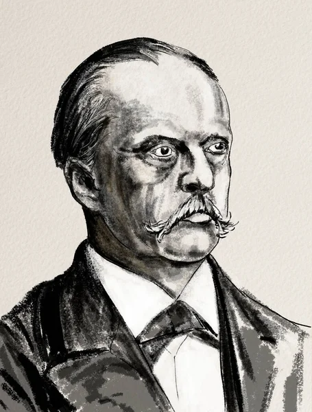 Hermann Von Helmholtz Fisico Medico Fisiologo Psicologo Acustico Tedesco — Foto Stock