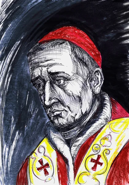 Série Papežů Papež Gregory Xvi Narozený Bartolomeo Alberto Cappellari Byl — Stock fotografie