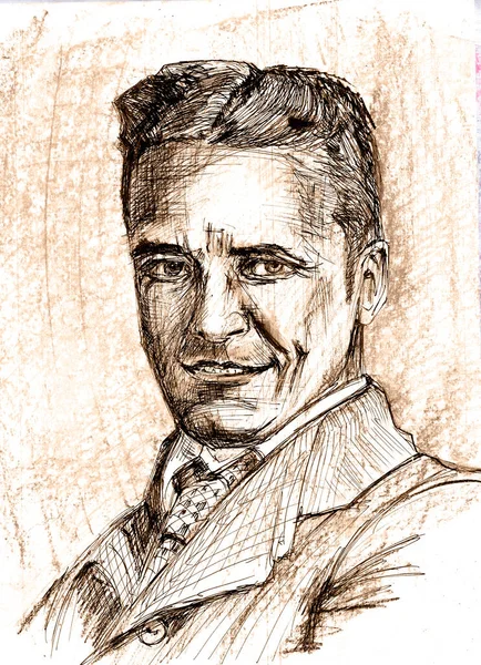 Famosa Serie Escritores Francis Scott Key Fitzgerald Nació 1896 Escritor — Foto de Stock