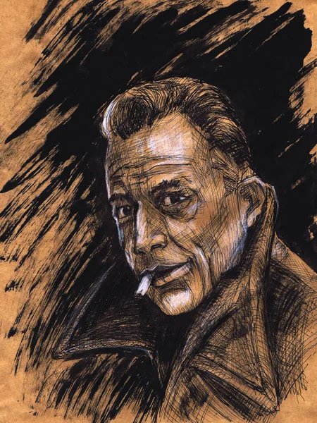 Bir dizi büyük yazar. Albert Camus - Fransız düzyazı yazarı, filozof, deneme yazarı, yayıncı