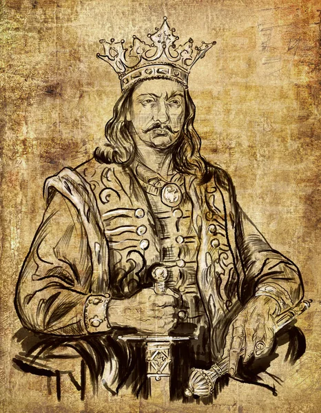 Правителі Європи Серії Стефан Iii Великий Один Найвидатніших Правителів Молдовського — стокове фото
